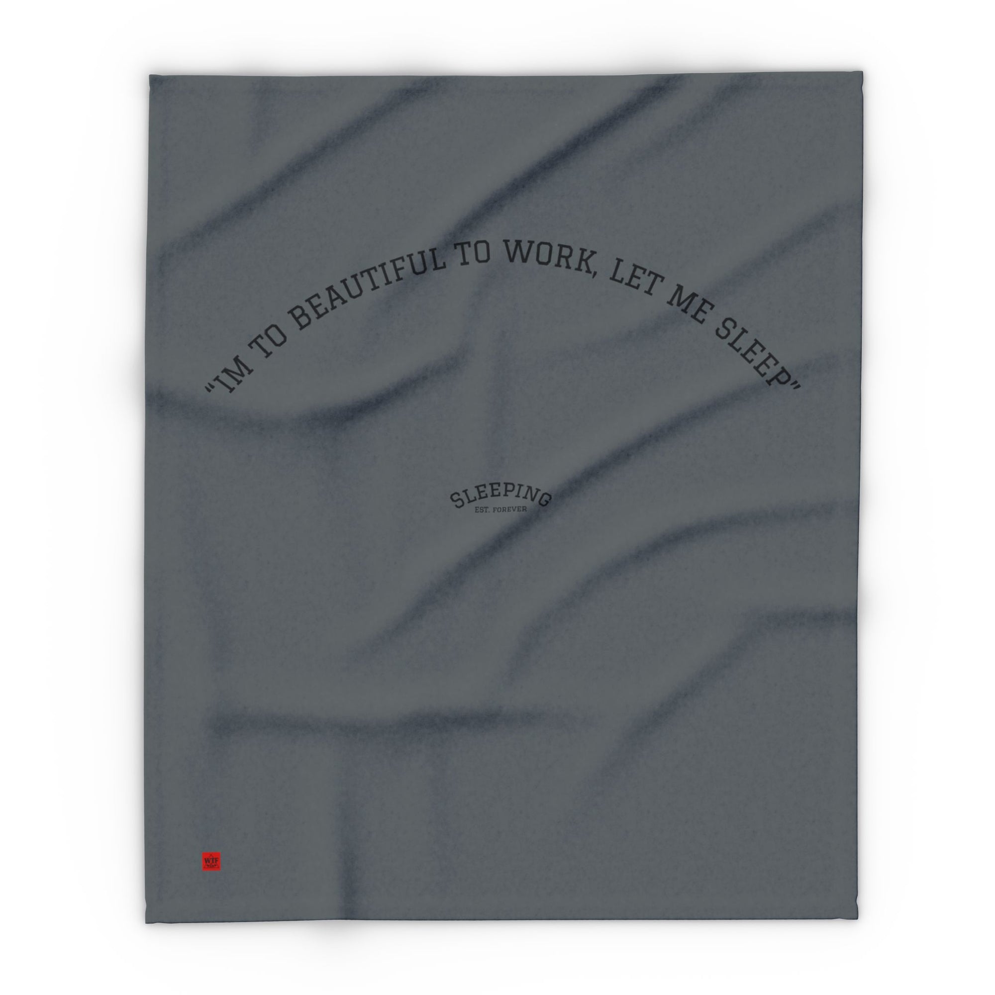 Cozy Blanket - " Im too beautiful to work "