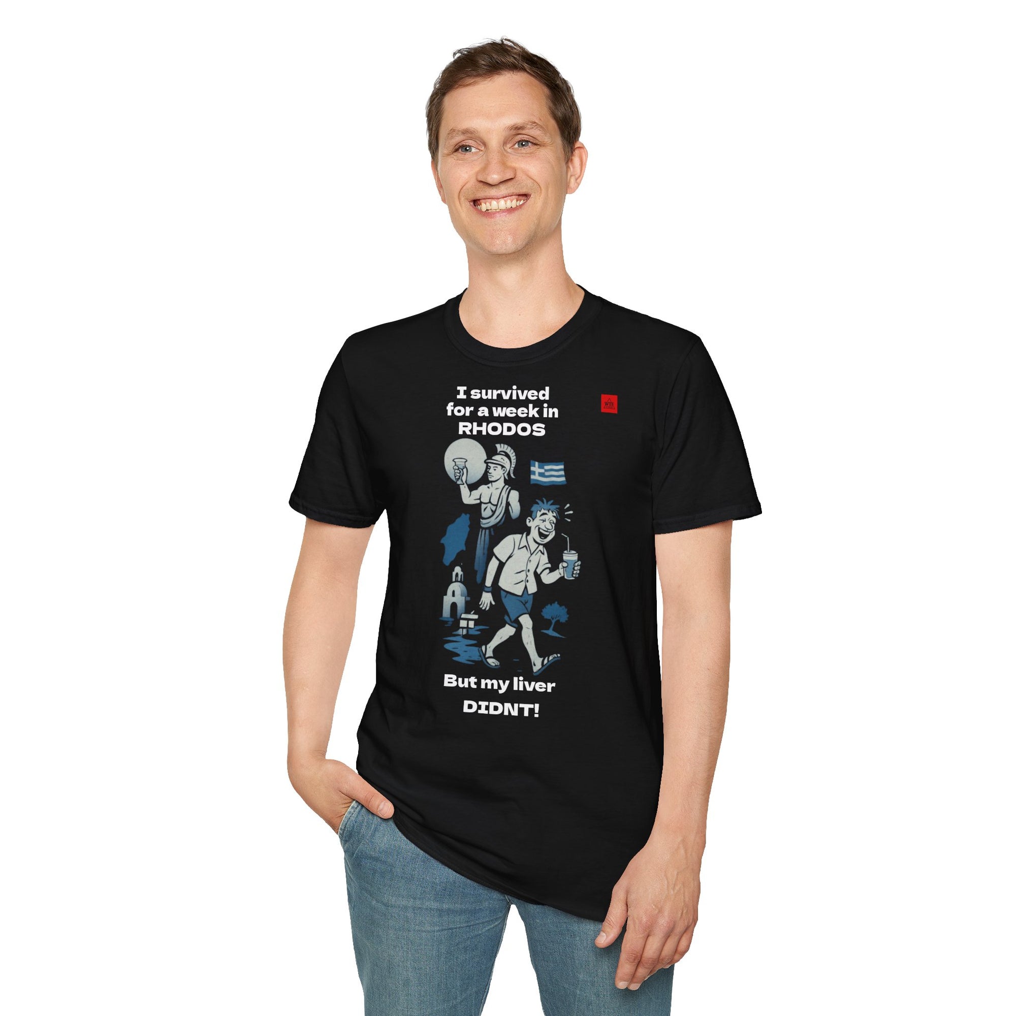 Greek T-shirt - I Survived, my liver didnt!