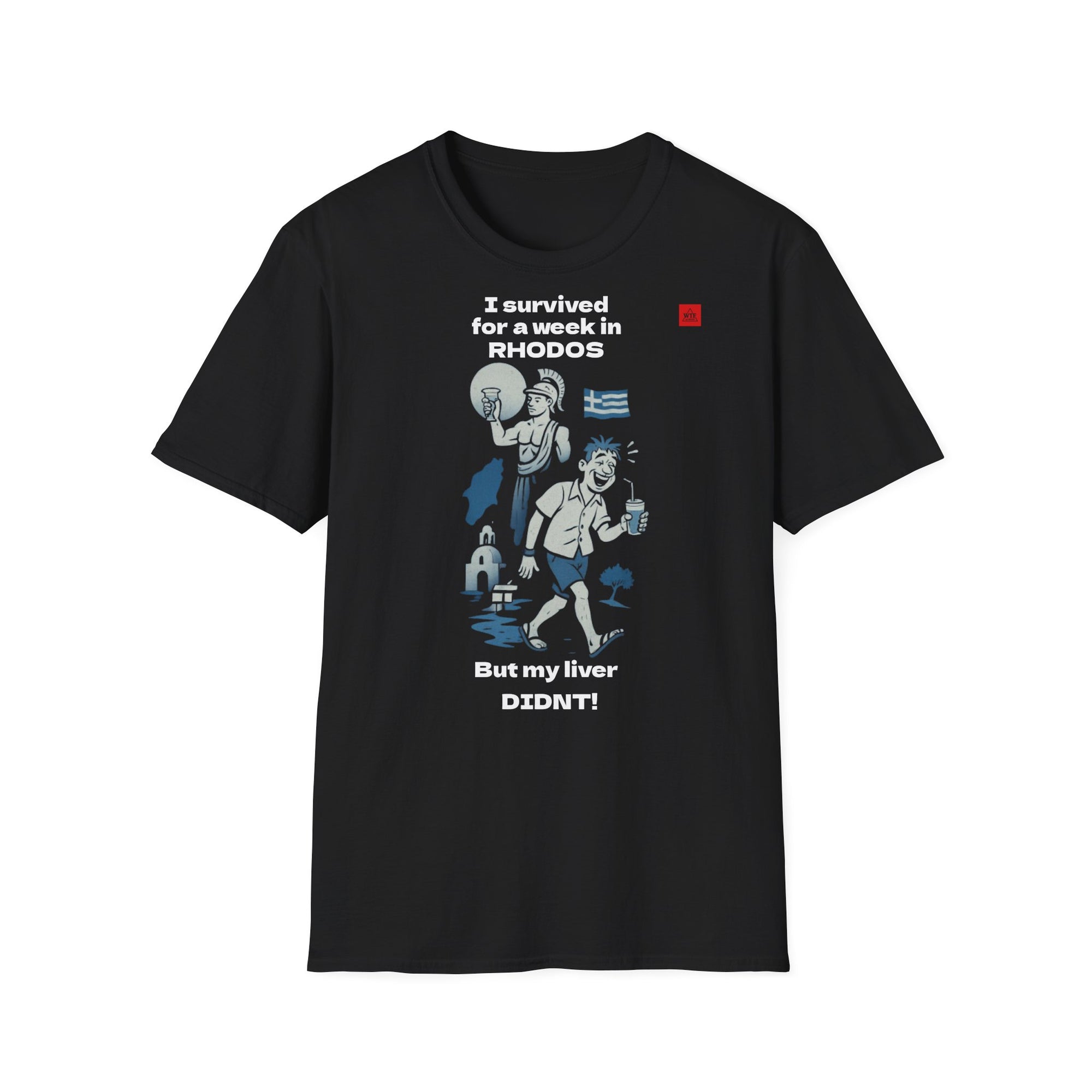 Greek T-shirt - I Survived, my liver didnt!