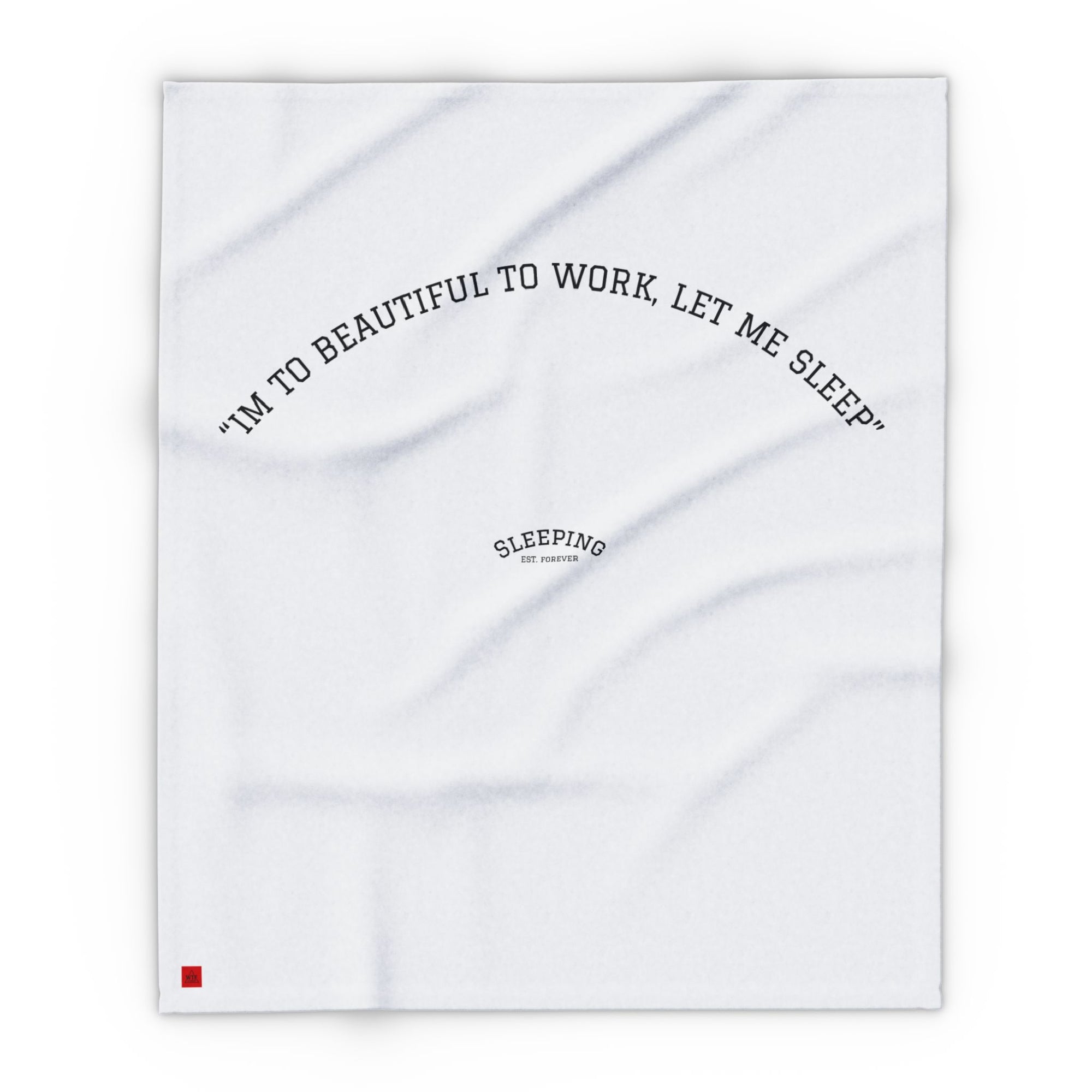 Cozy Blanket - " Im too beautiful to work "